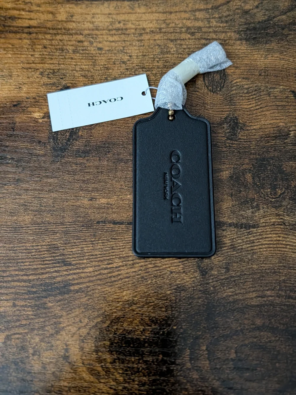 Coach Large Leather Hangtag